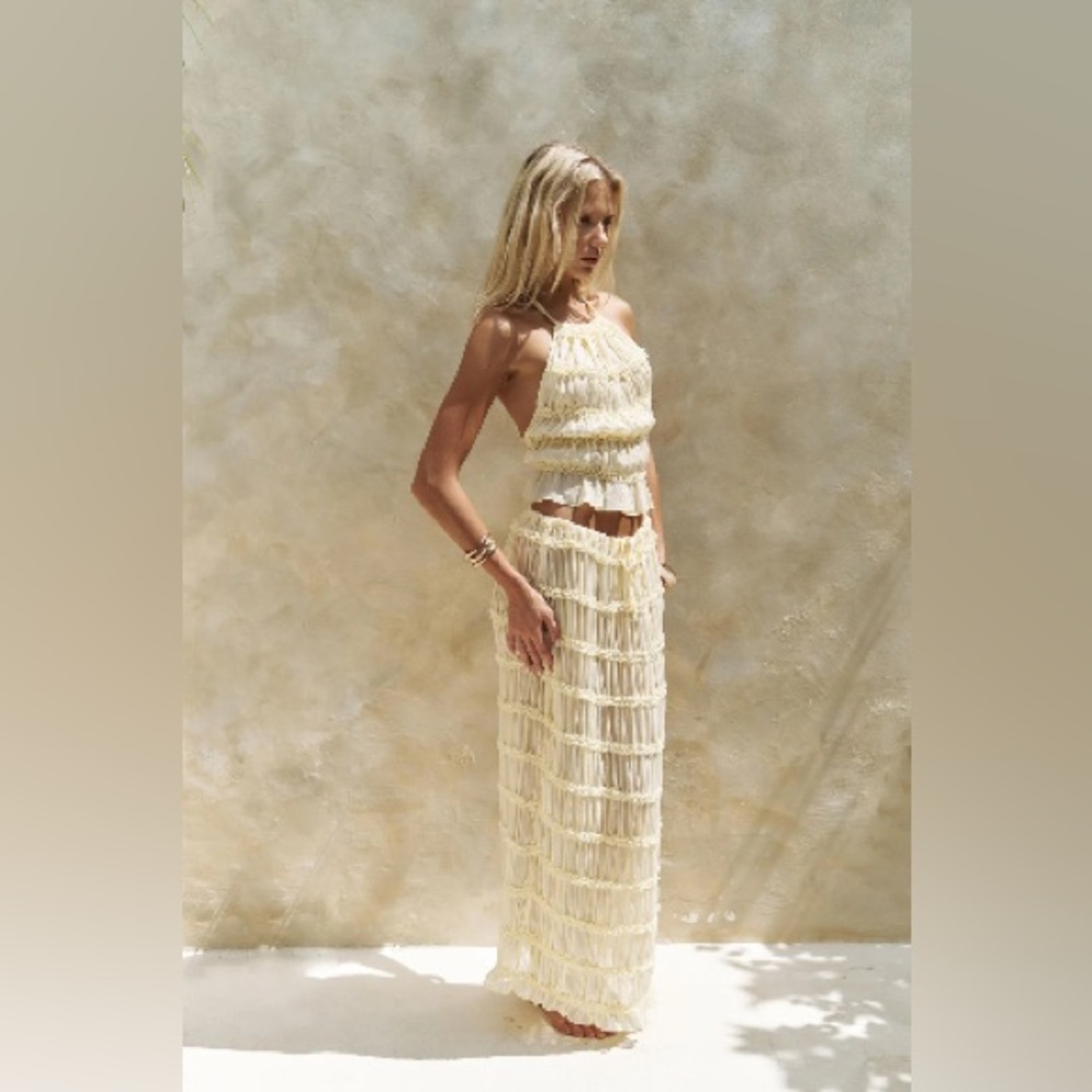 NWT Mable skirt top maxi set butter yellow - Picture 2 of 11